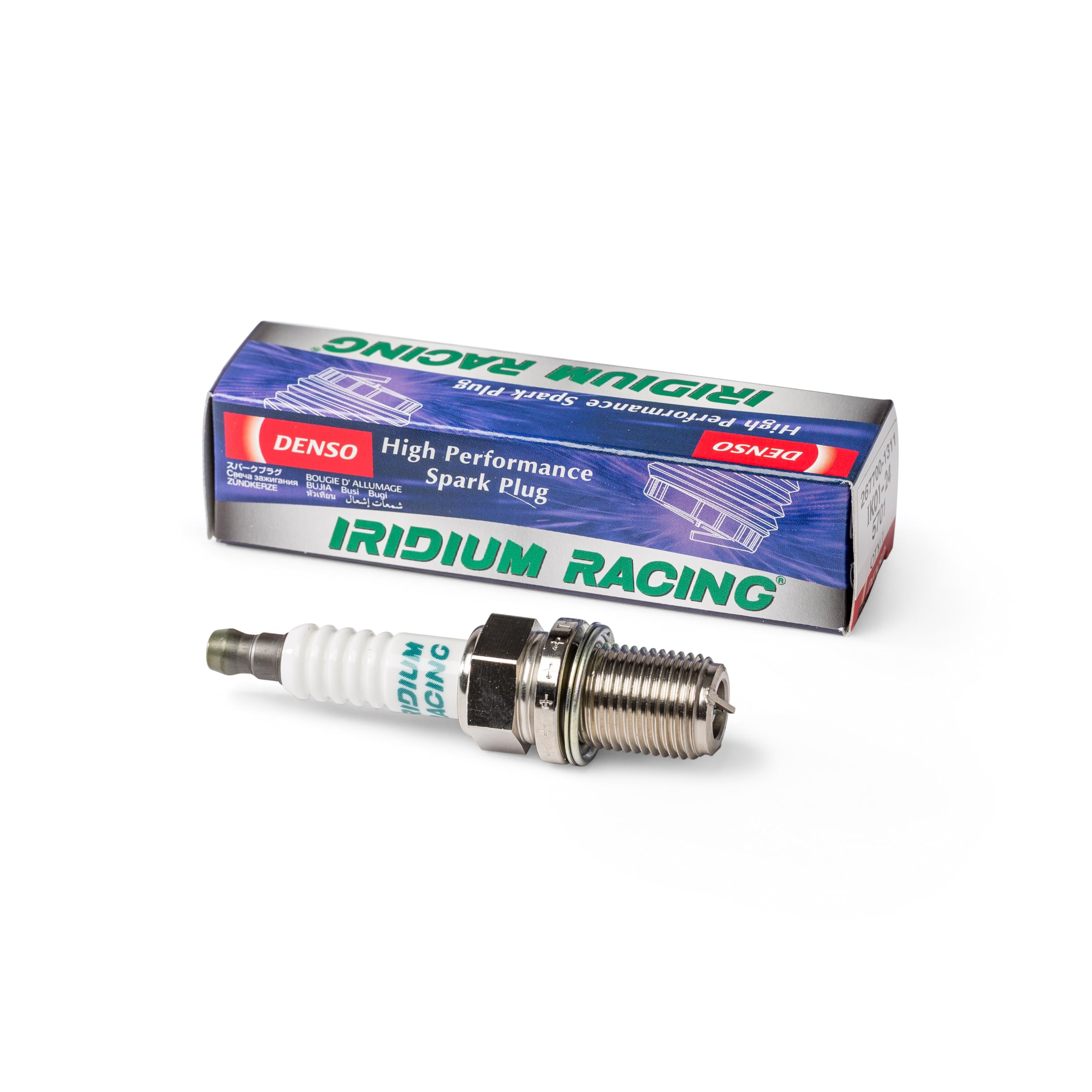 Denso (5720) IRE01-31 Iridium Racing Spark Plug - High Performance Spark Plug for Cars, Motorcycles & ATVs - Pack of 1 - Ideal for Racing, Off-Road & High-Performance Engines