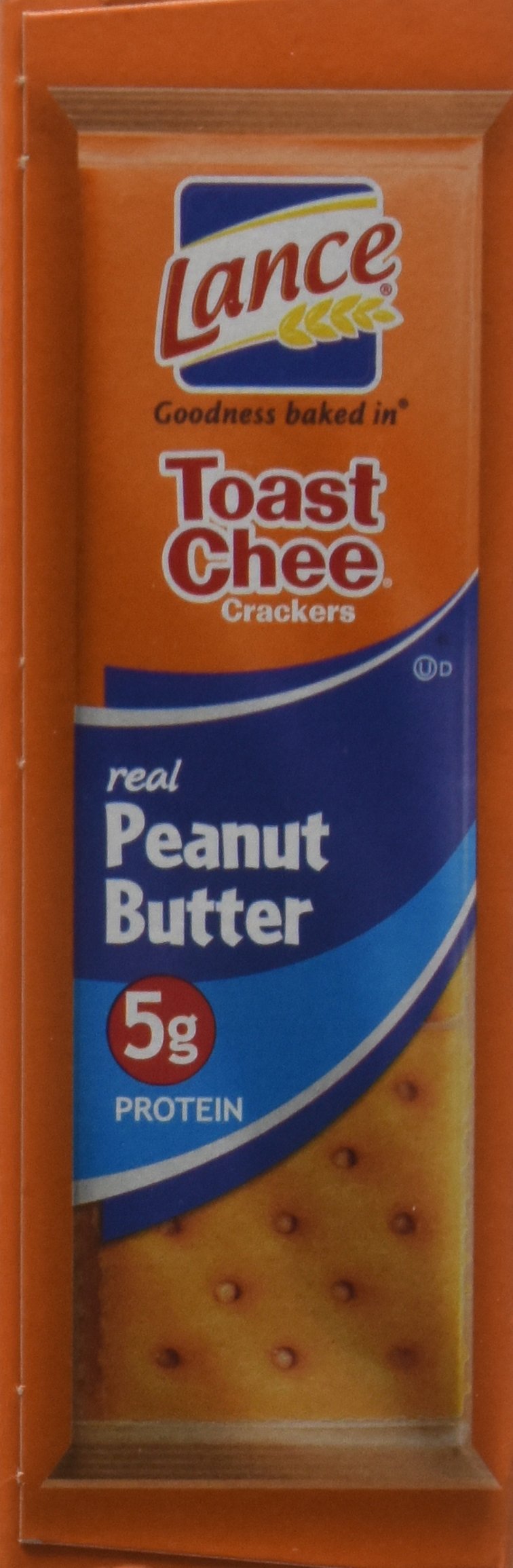 Lance Cracker Sandwiches On-The-Go Packs - Toast Chee with Peanut Butter - 1.5 oz (8 Count) - Perfect for School Lunches, Office Snacks & Road Trips