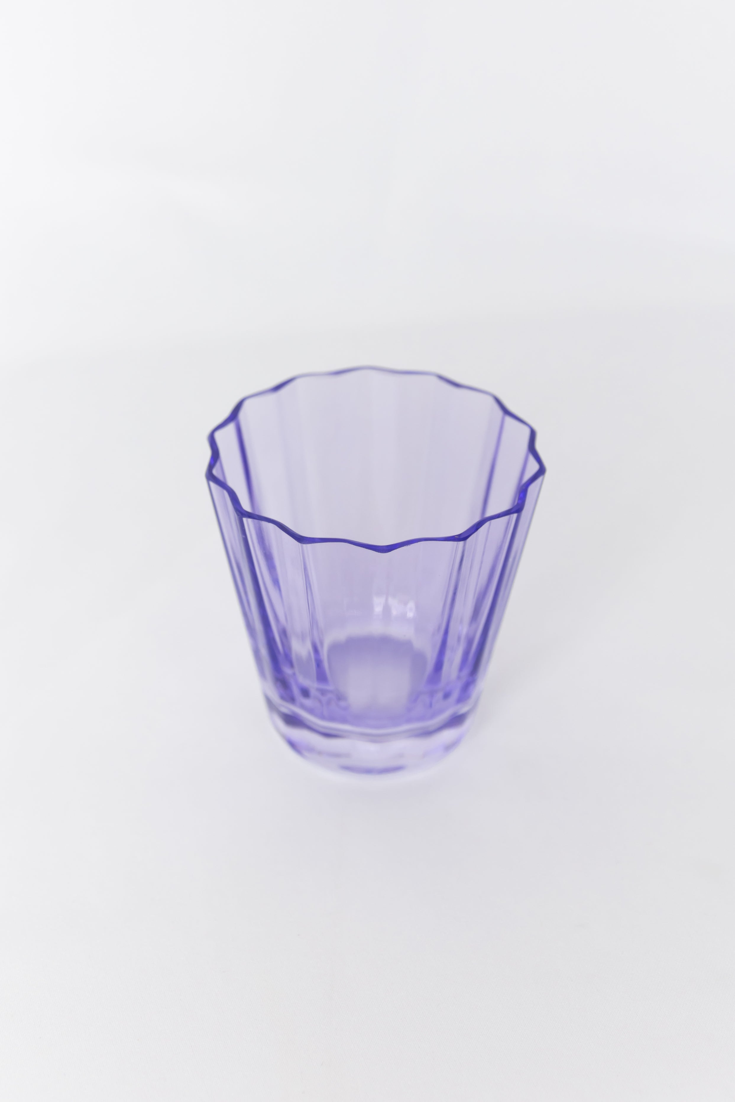 Estelle Colored Sunday Lowball Glasses - Set of 6 Lavender Drinking Cups for Cocktails, Juice & Iced Coffee | Elegant Barware for Home Entertaining & Gifts