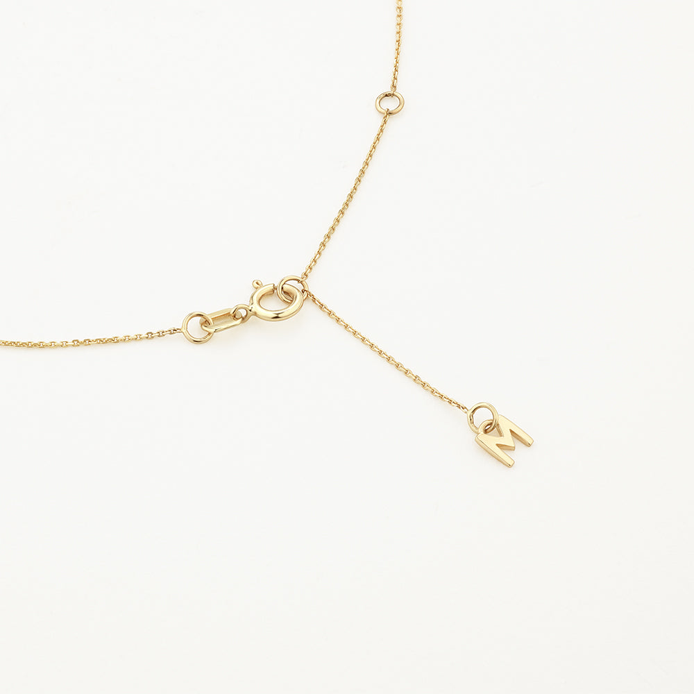 10k Gold Engravable Diamond Disc Necklace - Personalized Jewelry Gift for Women, Perfect for Anniversaries, Birthdays & Special Occasions