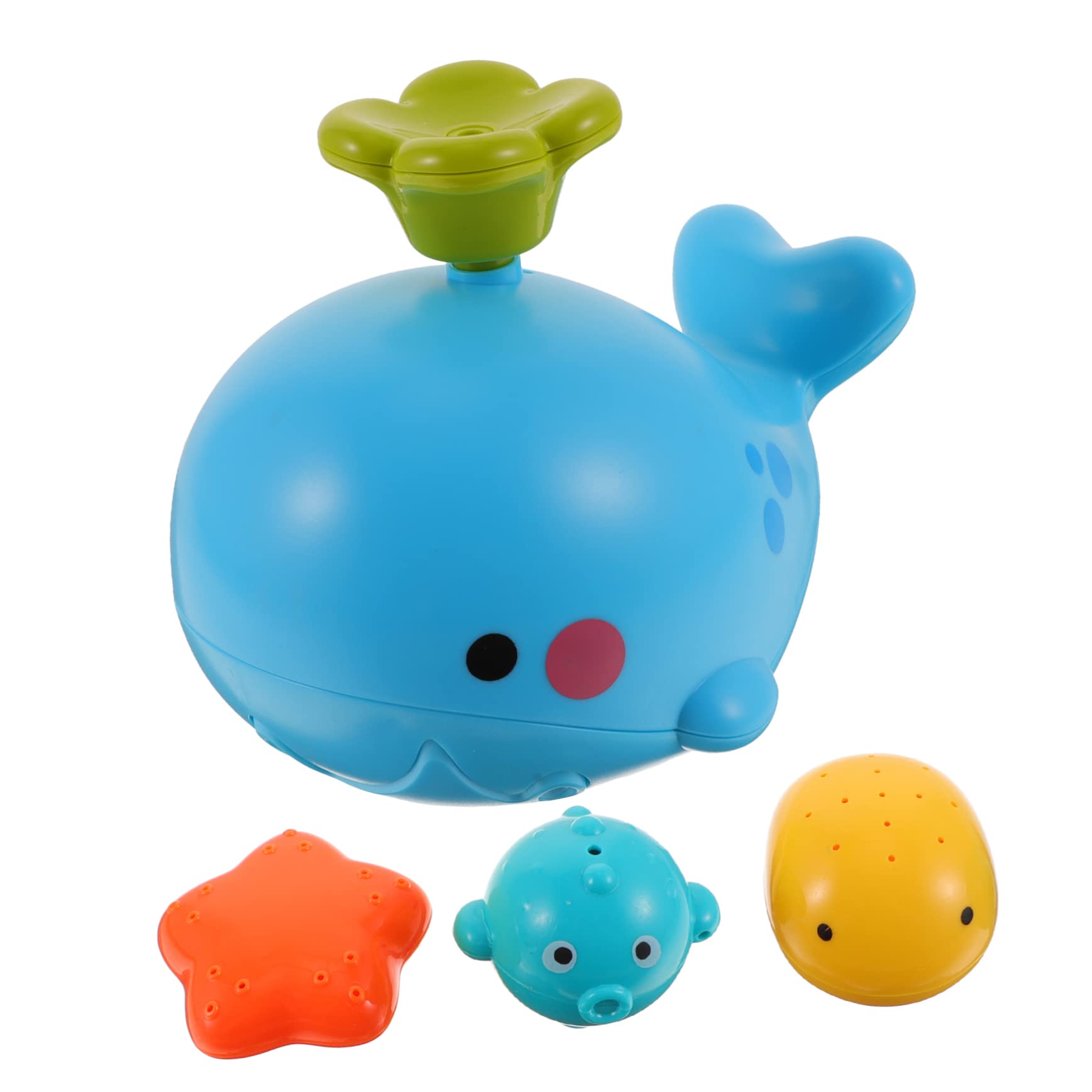 NESTINGHO Electric Whale Shower Head Toy Set - Waterproof Bath Toys for Kids with LED Lights - Fun Tub & Shower Playtime for Toddlers & Babies
