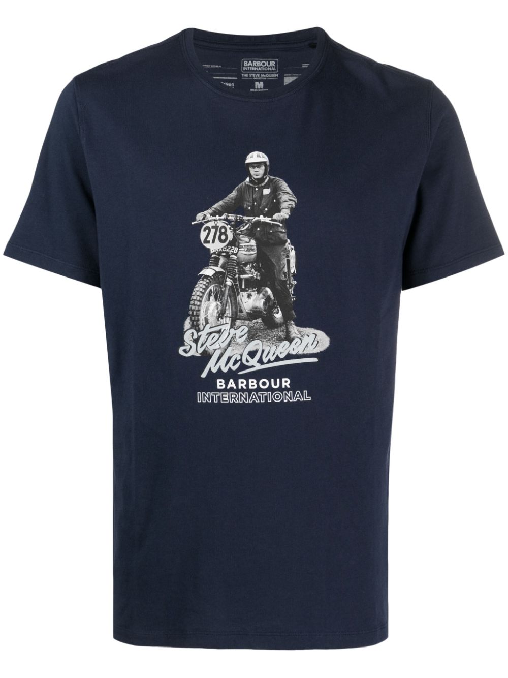 BARBOUR INTERNATIONAL Men's Blue T-Shirts & Polo Shirts - Casual & Stylish for Everyday Wear, Outdoor Activities, and Work