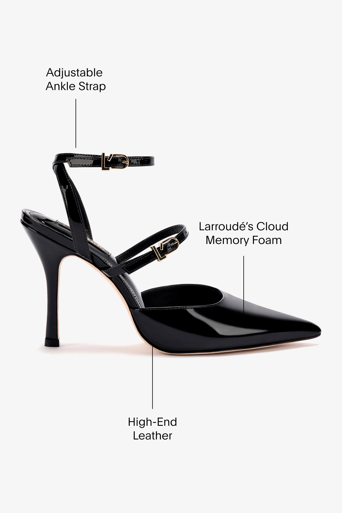 Kris Pump Black Patent Leather High Heels - Elegant Women's Dress Shoes for Parties, Weddings & Formal Events