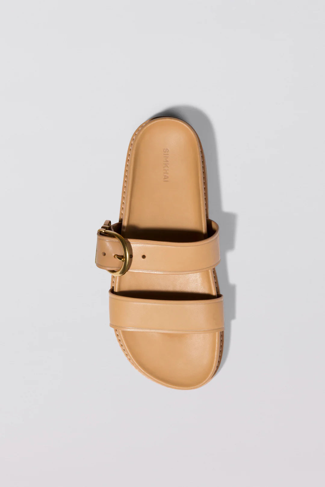 Aida Buckle Sandal Women's Casual Strappy Sandals in Camel Color - Perfect for Beach, Vacation and Summer Outfits