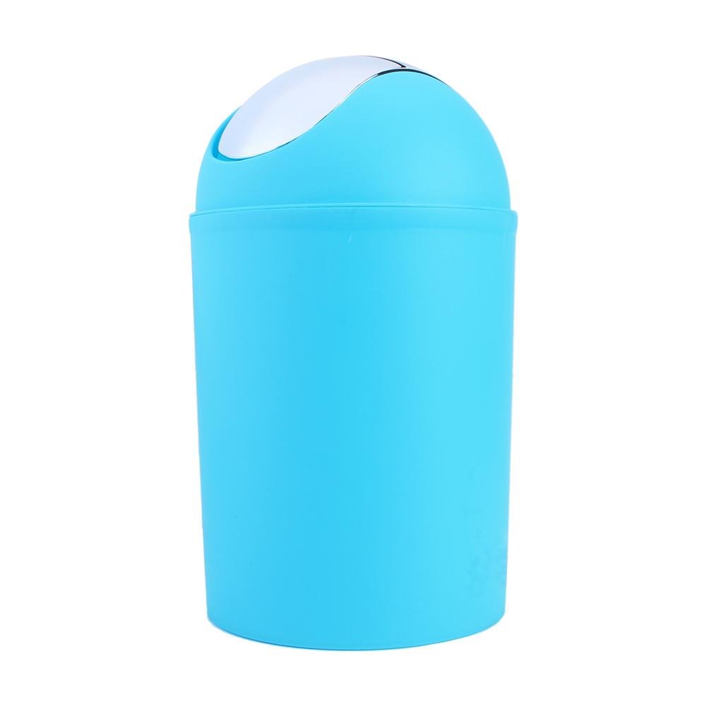 6-Piece Blue Bathroom Accessories Set - Toothbrush Holder, Cup & More for Countertop Decor