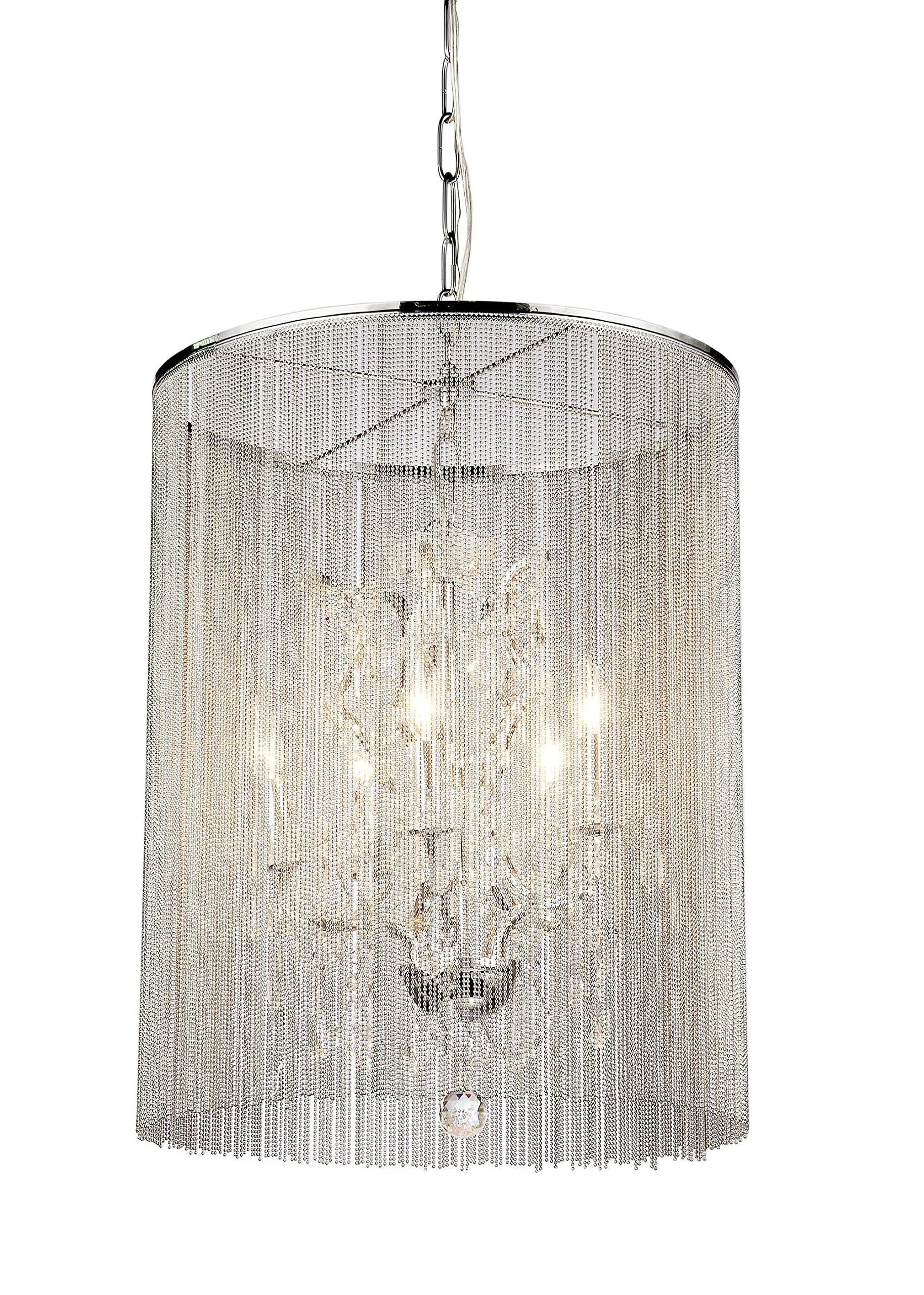 Tiffany RL8059A Rosalinda Modern Cage Chandelier - Elegant Ceiling Light Fixture for Dining Room, Living Room & Bedroom Decor