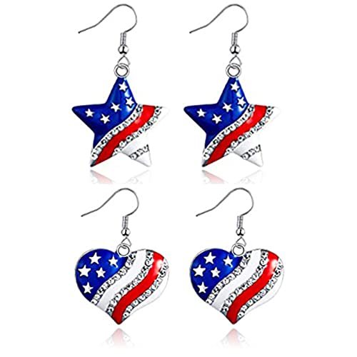 J:4th of July Earrings