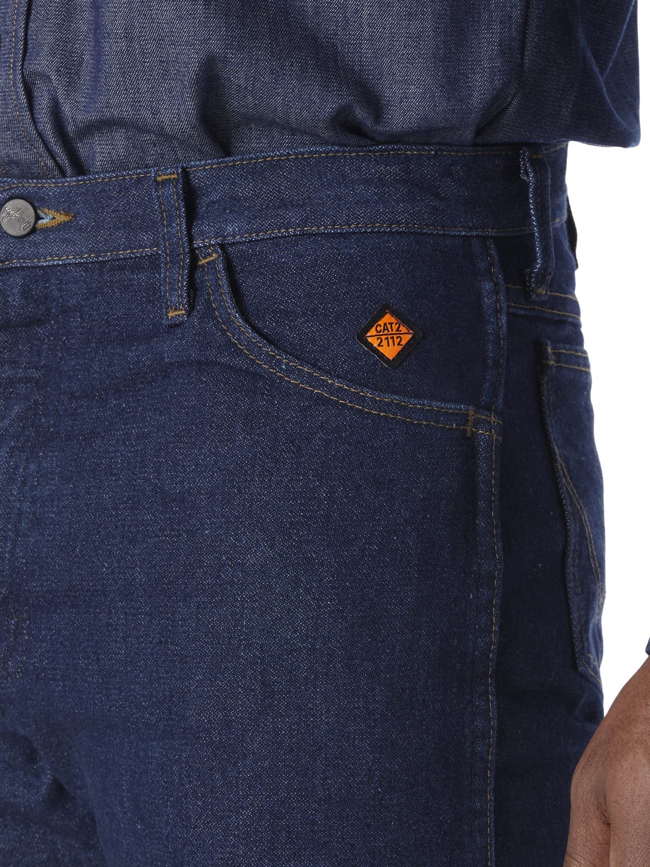 Wrangler Men's Flame Resistant Original Fit Jeans - Durable Work Pants for Construction, Oil Rig & Industrial Safety
