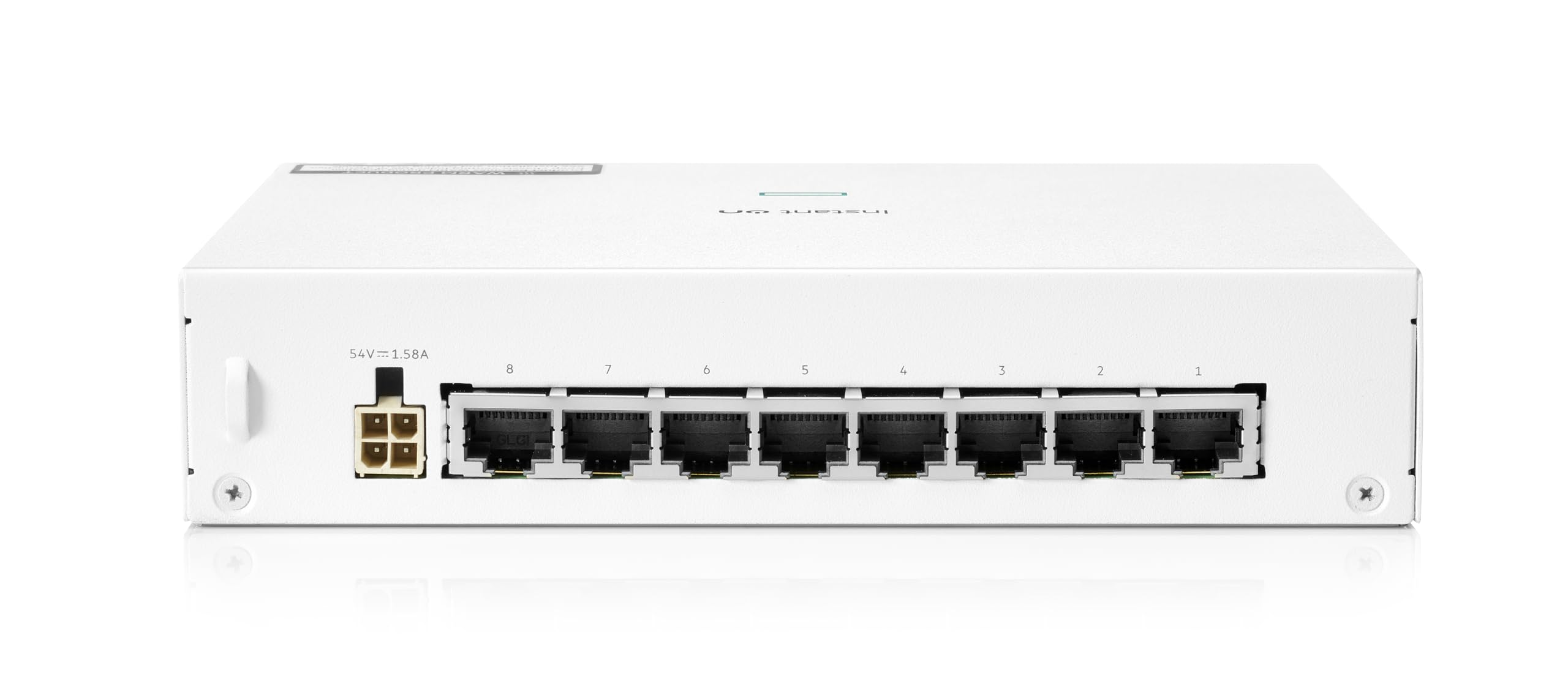 HPE 1430 8-Port Gigabit Unmanaged PoE Switch | 8x 1G Ports | 64W PoE Budget | Fanless Design | Plug-and-Play | Ideal for Small Business Networks & Home Offices | Layer 2 Ethernet Switch with US Power Cord (R8R46A#ABA)