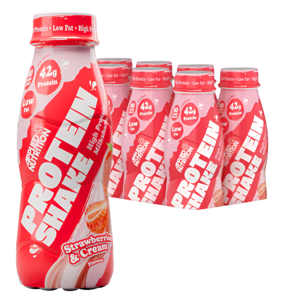 Applied Nutrition High Protein Shake 8x500ml - 42g Protein Per Bottle | Premium Meal Replacement & Post-Workout Recovery Drink for Athletes & Fitness Enthusiasts