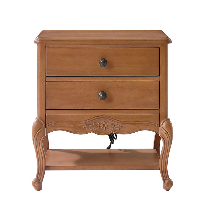 Nina Modern Nightstand with Hidden Drawer - Fully Assembled Bedside Table for Bedroom, Living Room & Office - Traditional Exquisite Design (Optional Types Available)