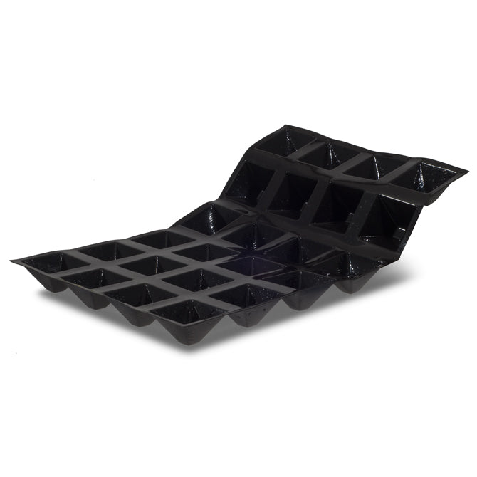 Flexipan Pyramid Silicone Mold - 24 Cavities for Baking, Cake Decorating & Chocolate Making | Perfect for Home Bakers & Professional Chefs