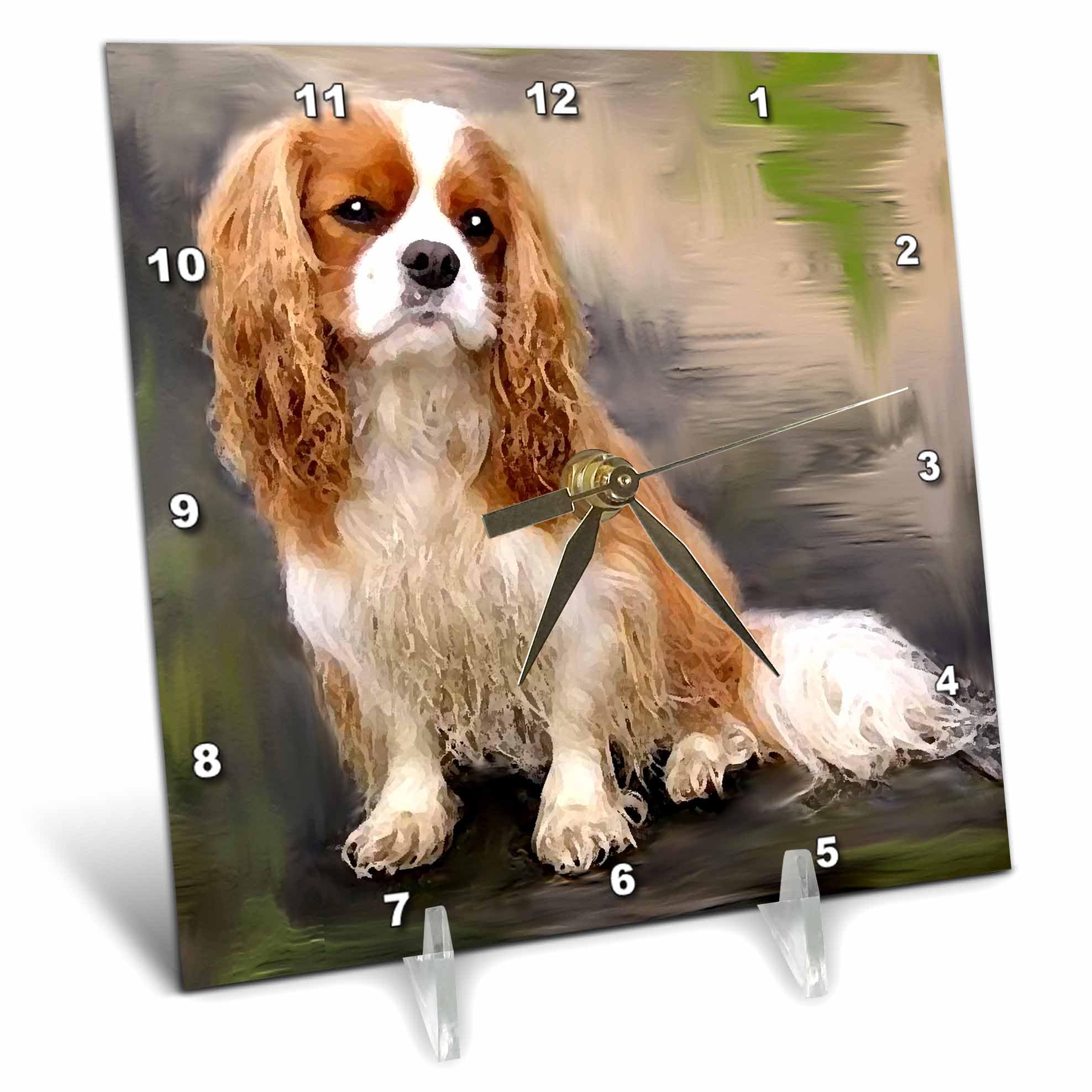 3D Rose LLC Cavalier Desk Clock - 6 x 6 Inch Elegant Office Decor | Perfect for Home, Office, or Gift Giving
