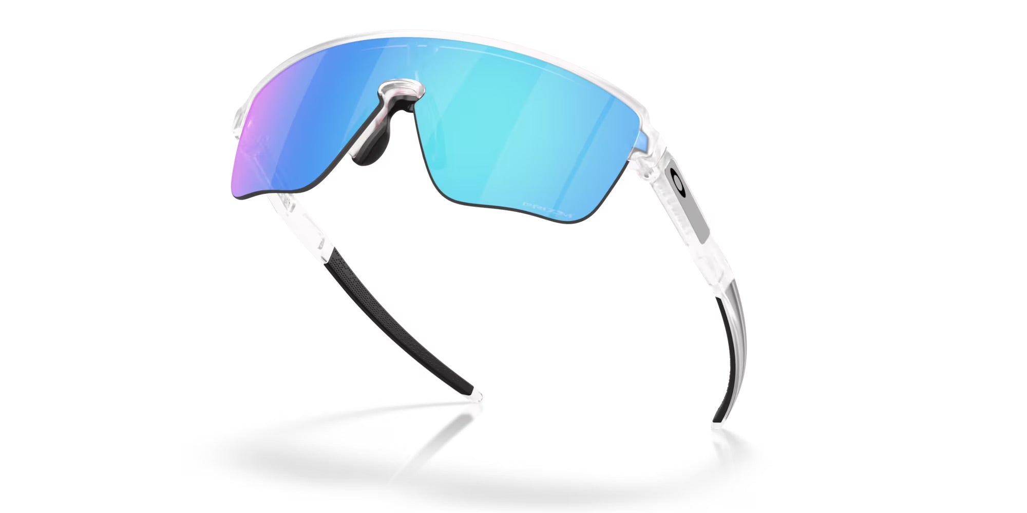 Oakley Corridor SQ Matte Clear Prizm Sapphire Sunglasses - Polarized Sports & Outdoor Sunglasses for Running, Cycling, and Driving
