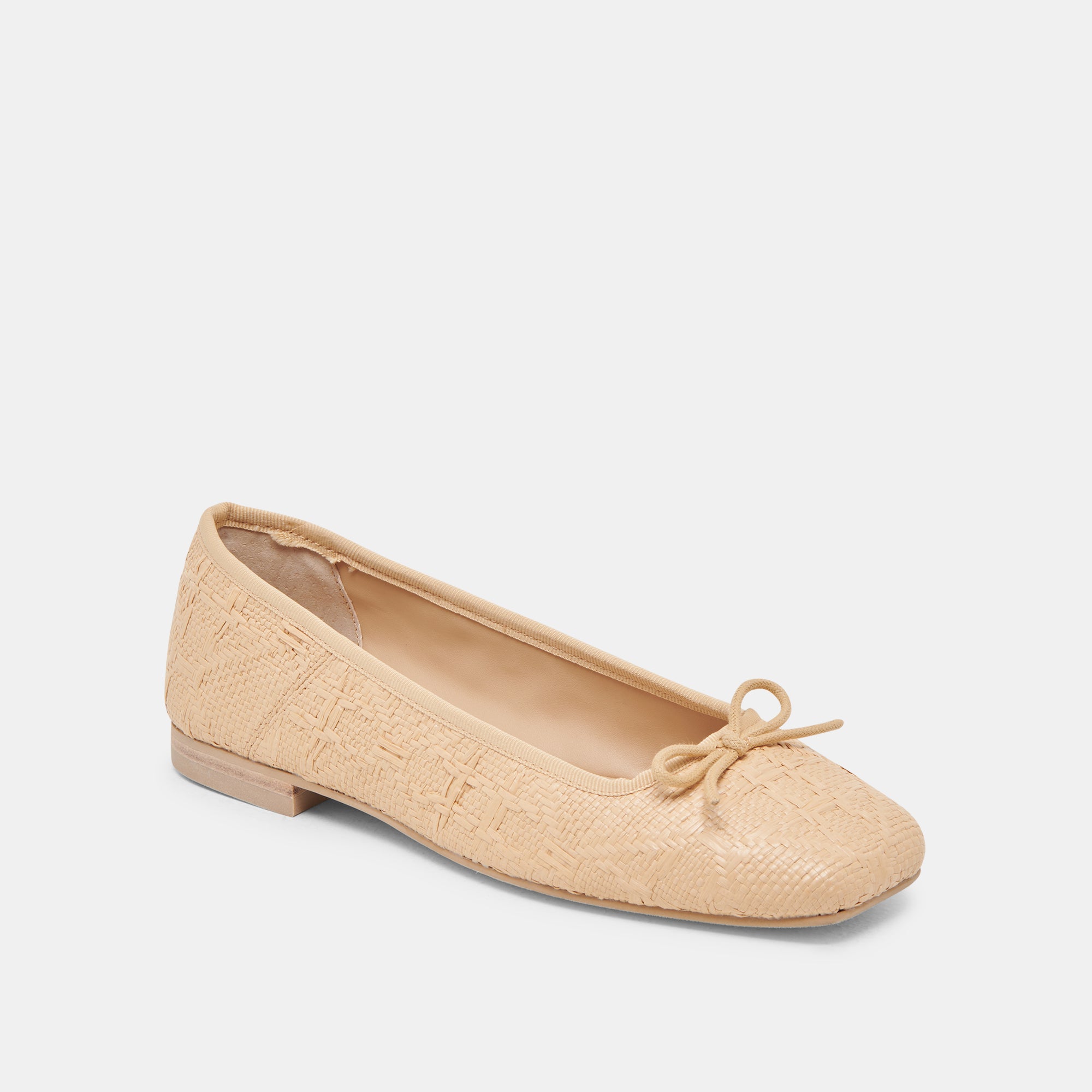 ANISA Women's Ballet Flats - Lightweight Natural Woven Raffia Shoes for Comfortable Walking | Perfect for Casual Wear, Office, and Summer Outfits