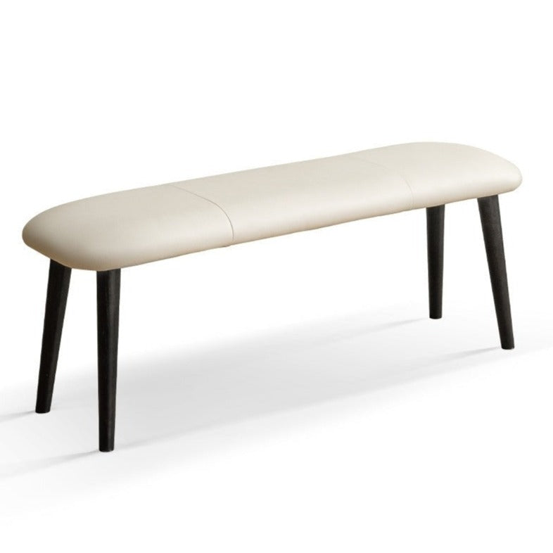 Solid Oak Wood Storage Bench with Upholstered Seat - Perfect for Entryway, Bedroom, or Living Room Organization