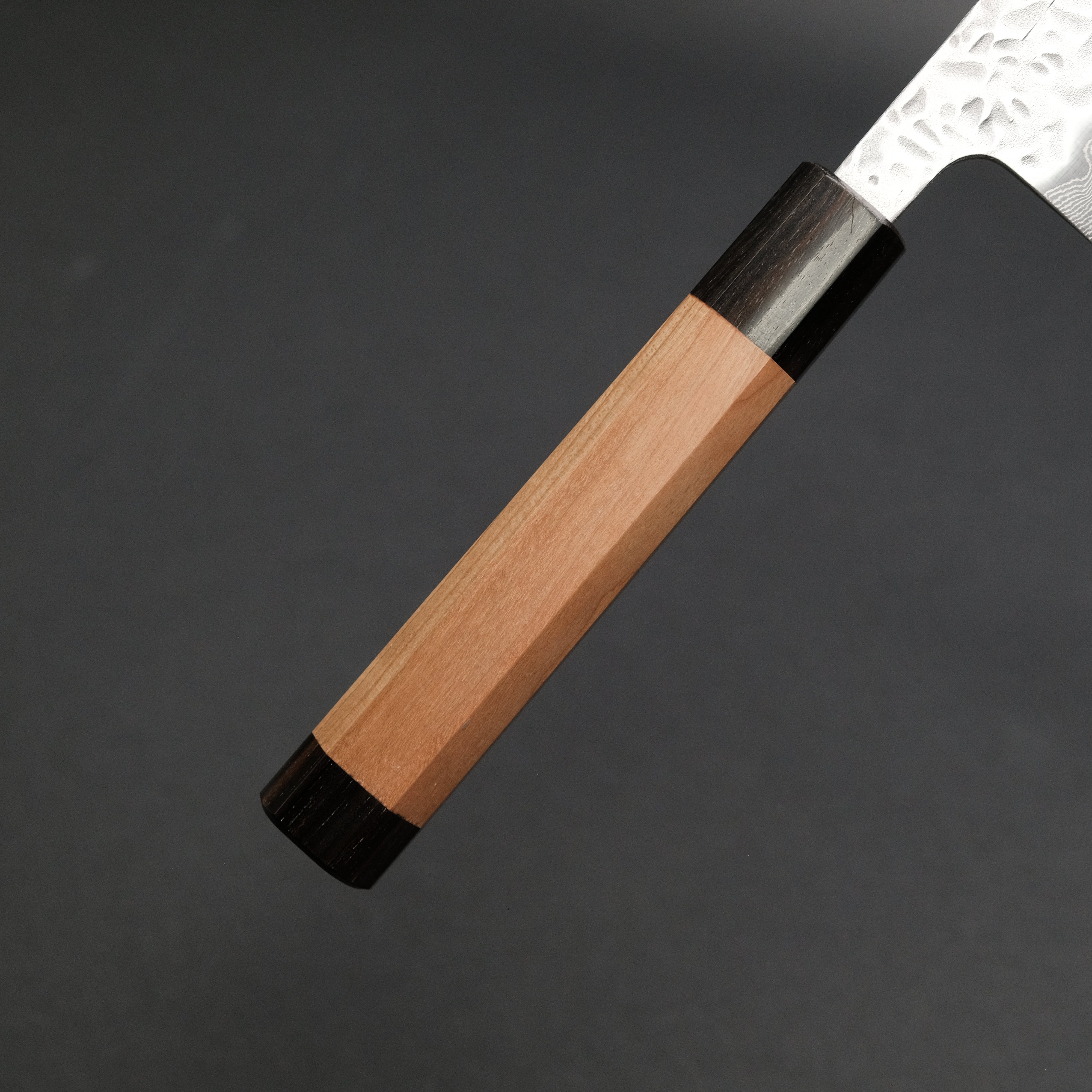 Hitohira Futana 240mm Gyuto Japanese Chef Knife - Stainless Tsuchime Damascus Blade with Cherry Wood Handle - Perfect for Sushi, Meat Cutting & Professional Kitchen Use