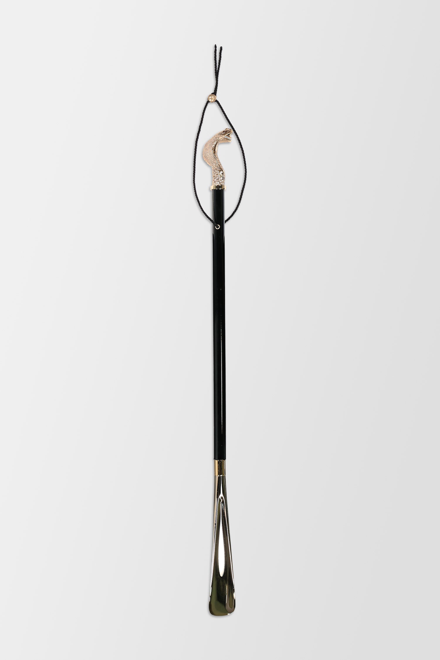 Pasotti Golden Cobra Shoehorn - Premium Long Handle Shoe Horn for Men & Women - Perfect for Dress Shoes, Boots & Sneakers - Ideal for Elderly & Arthritis Sufferers