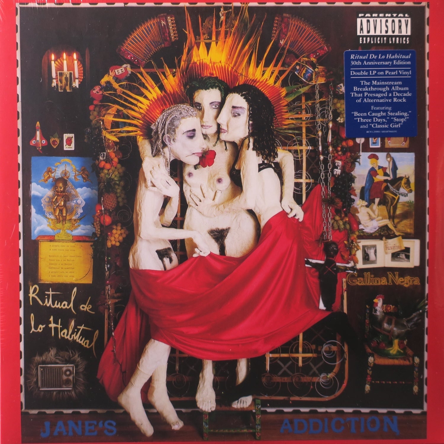 JANE'S ADDICTION 'Ritual De Lo Habitual' Clear Vinyl 2LP Record - Limited Edition Alternative Rock Album for Music Collectors & Vinyl Enthusiasts - Perfect for Home Listening & Gifts