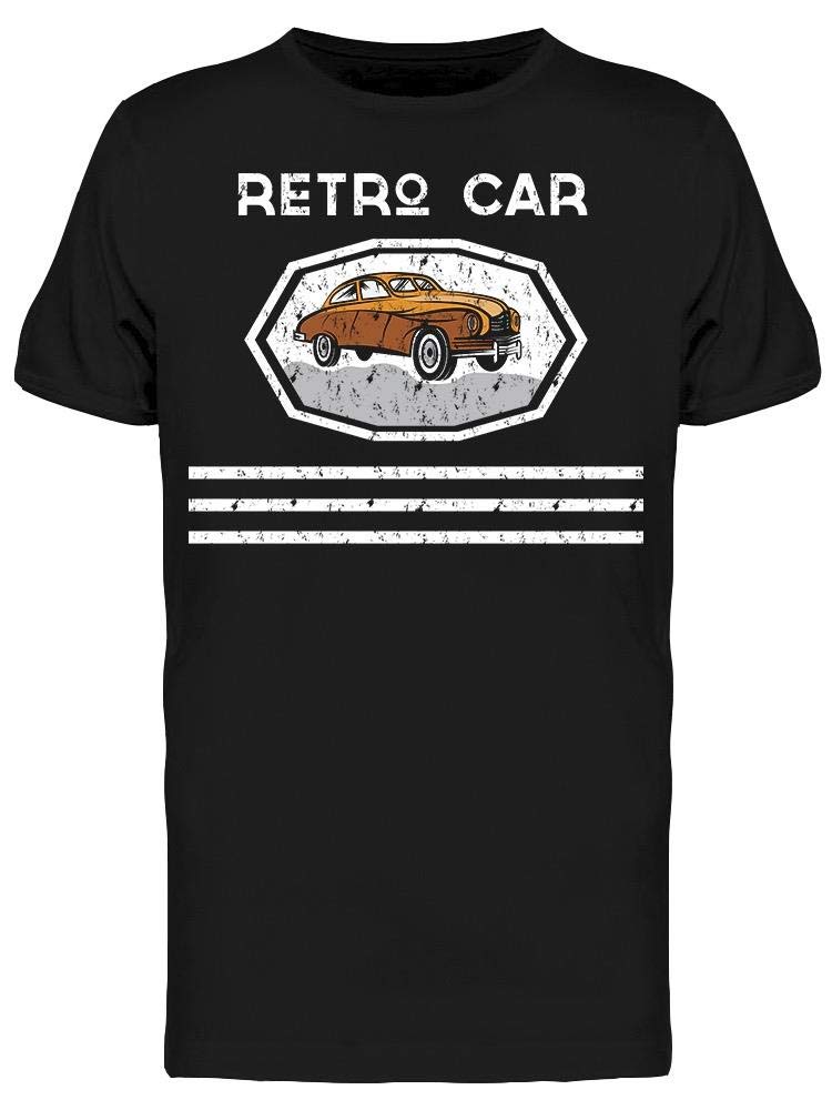 Vintage Car Graphic T-Shirt for Men with Retro Vehicle Sticker Design - Perfect for Casual Wear, Car Enthusiasts & Gift Giving