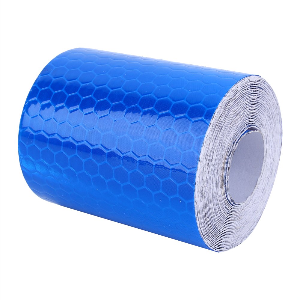 Yosoo 2 Inch x 9.8 Ft Reflective Safety Warning Tape - High Visibility Conspicuity Tape Roll for Motorcycles, Cars, Trucks & Outdoor Sports | Nighttime Road Safety, Emergency Marking & Hazard Identification