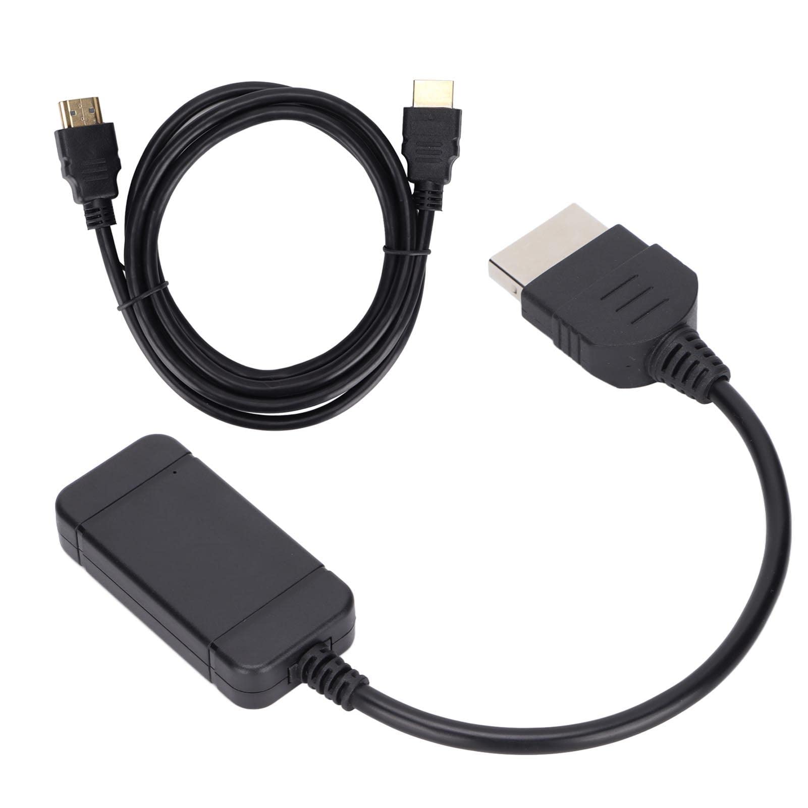 Shanrya HD Multimedia Interface Converter - High-Speed ABS Material HDMI Adapter for 4K Video & Audio Transmission - Perfect for Home Theater, Gaming & Office Presentations