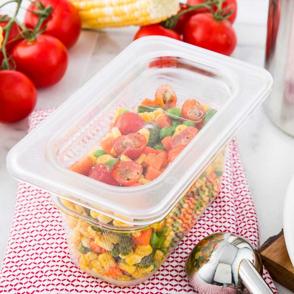 Met Lux Freezable Lid for 1/9 Size Food Pans - Commercial Grade Restaurant Food Storage Container Lid (Container Sold Separately) - Perfect for Kitchens, Restaurants & Cafeterias