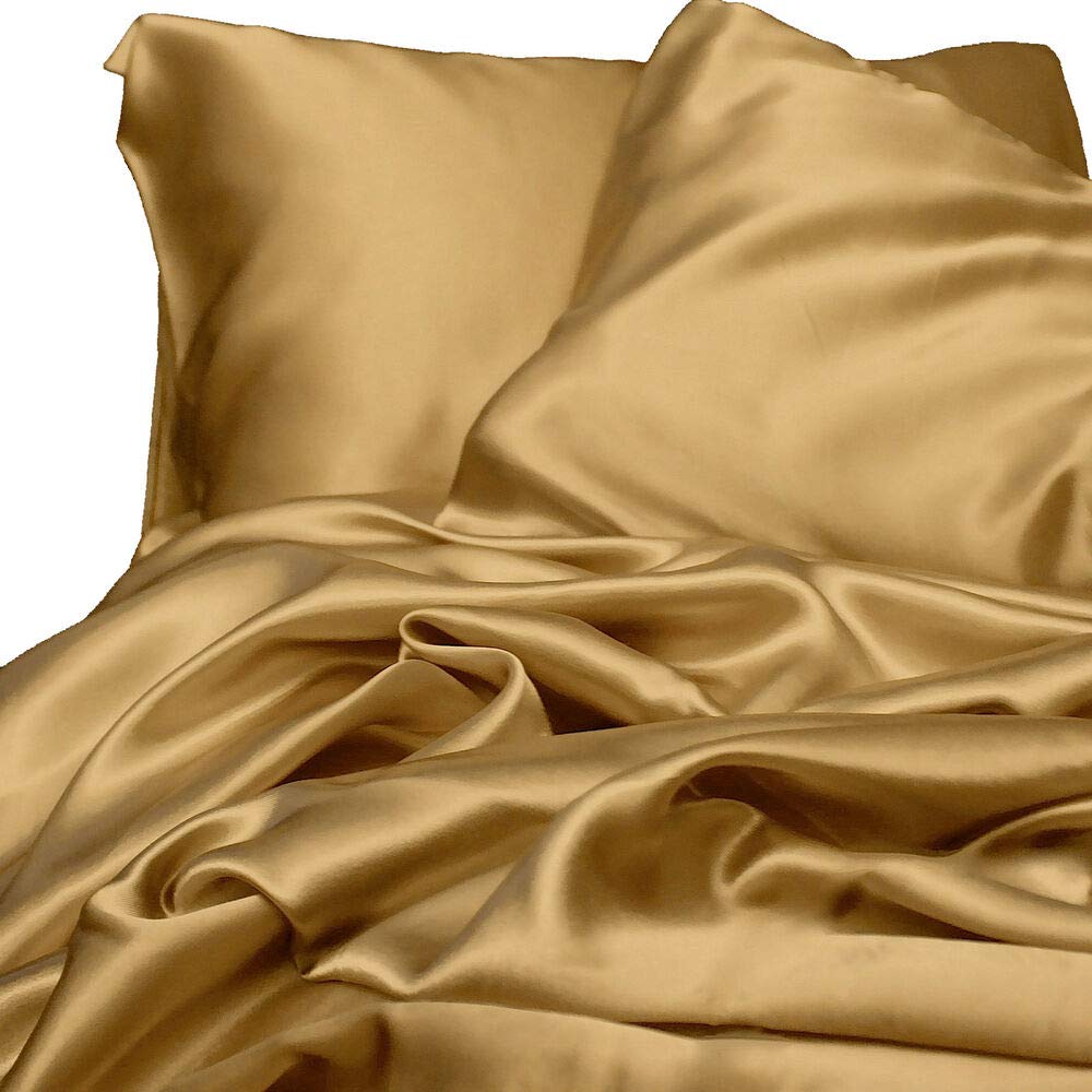 JC BEDDING 6-Piece Silk Satin Sheet Set - Deep Pocket 15