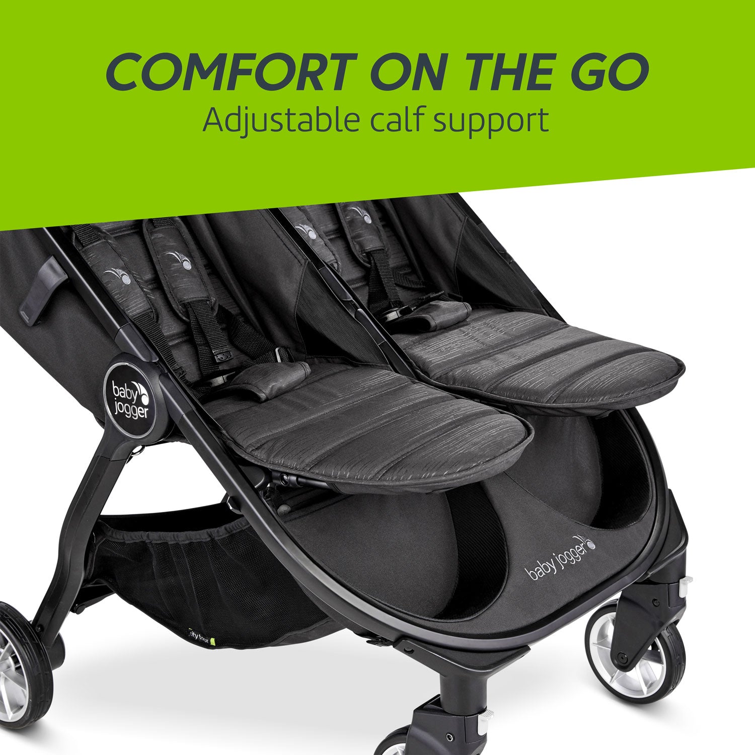 Baby Jogger City Tour 2 Double Stroller - Lightweight Compact Side-by-Side Stroller for Twins | Perfect for Urban Travel, Shopping & Outdoor Adventures