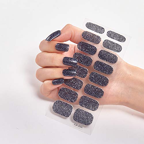 128-Piece Full Cover Nail Art Stickers - 8 Sheets Solid Color Self-Adhesive Nail Polish Strips for Women | Perfect for DIY Manicures, Parties & Everyday Wear