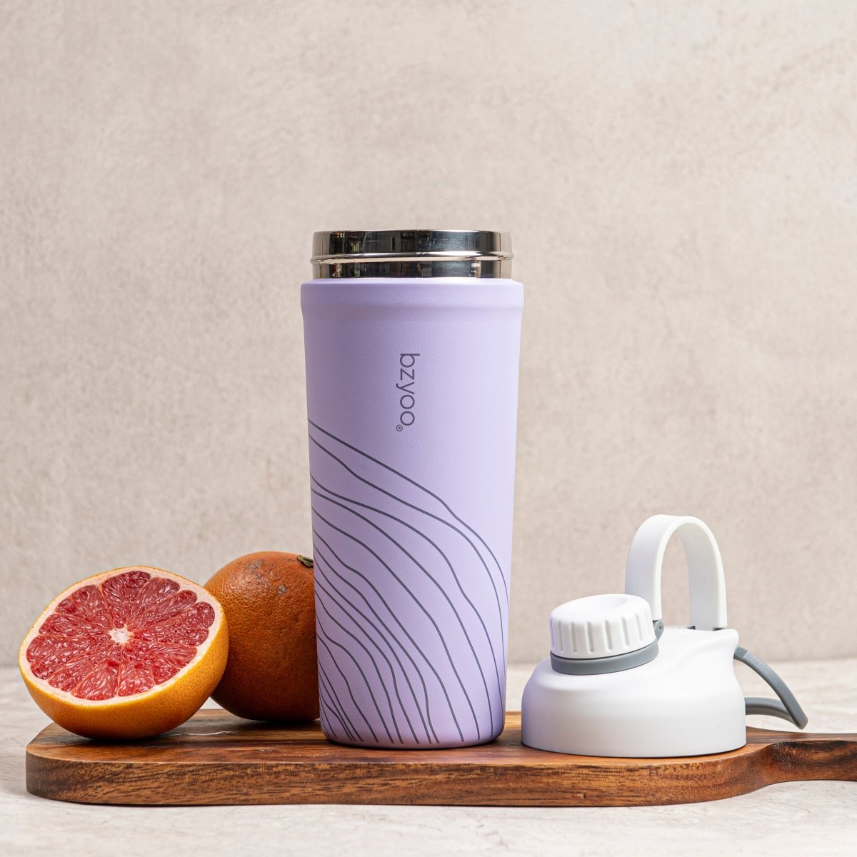 26oz Stainless Steel Double Wall Insulated Tumbler Cup - Organica Purple | Leakproof & Sweatproof | Keeps Drinks Hot/Cold for Hours | Perfect for Coffee, Tea, Water & Outdoor Activities