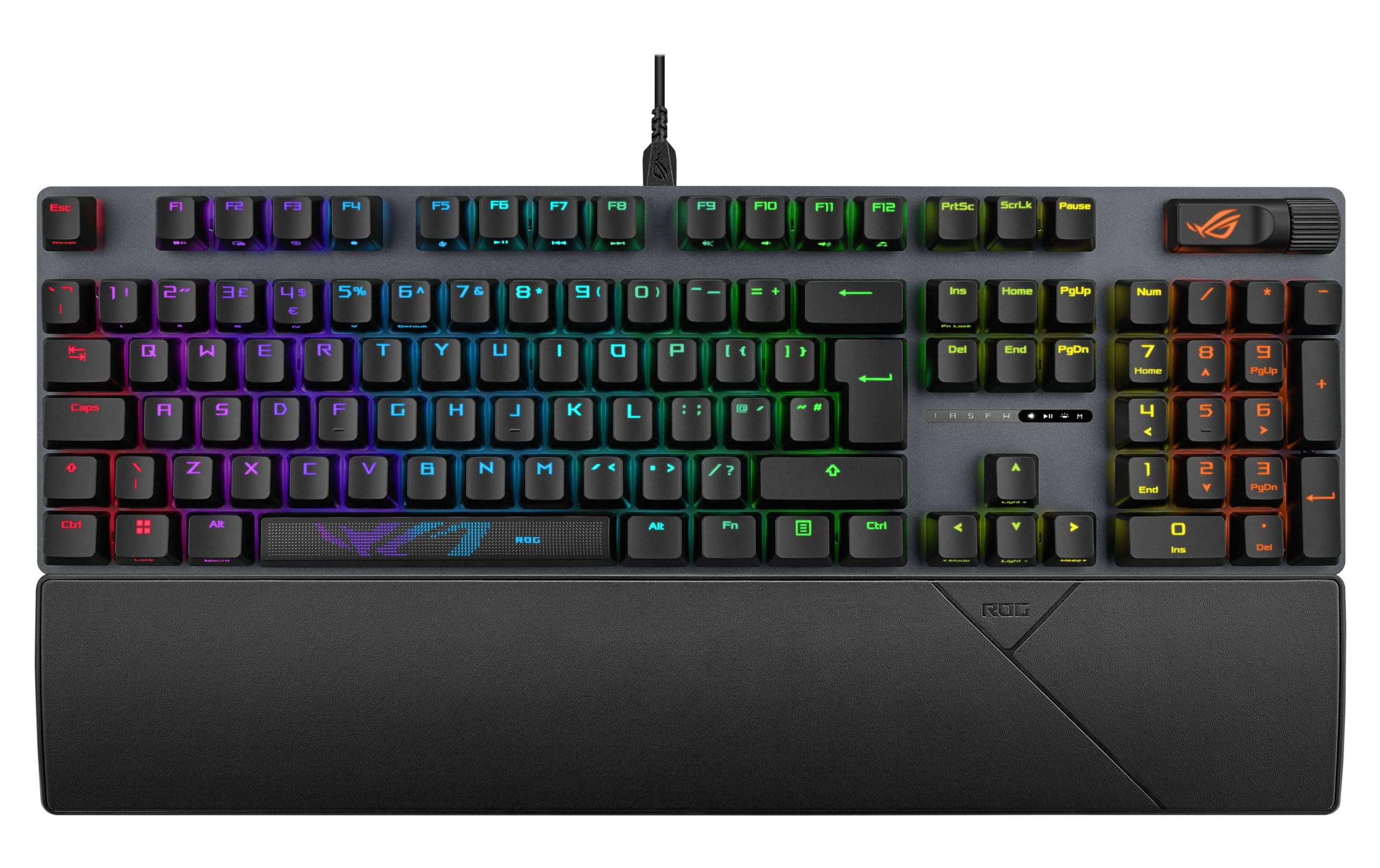 ASUS ROG Strix Scope II 96 Wireless Mechanical Gaming Keyboard - RGB Backlit, Hot-Swappable Switches, 2.4GHz/Bluetooth/USB Connectivity - Perfect for PC Gaming, Esports & Office Work