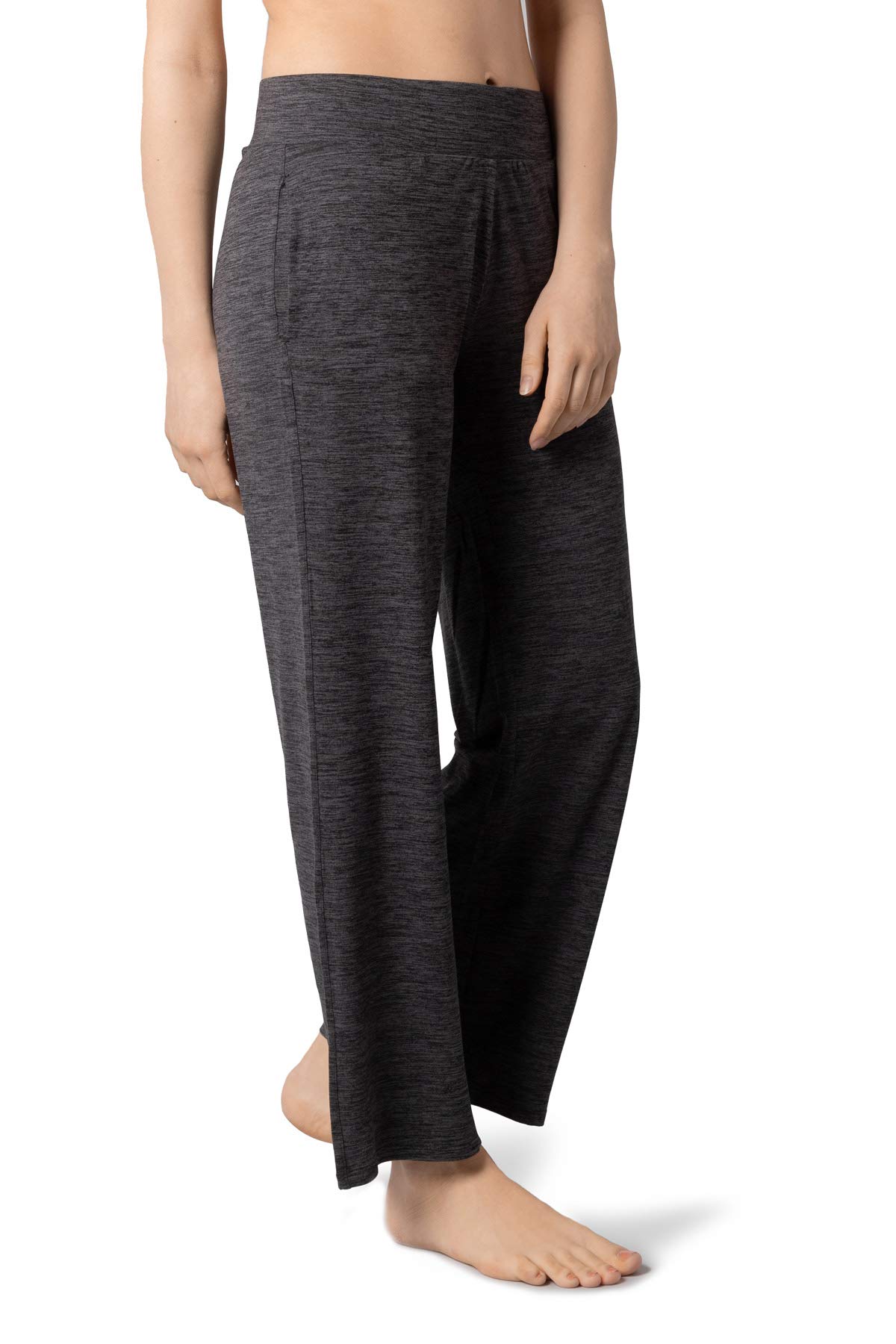 Pure & Simple Women's Knit Comfy Stretchy Pull-On Pajama Pants - Wide Leg Lounge Pants for Sleep, Yoga & Relaxation at Home
