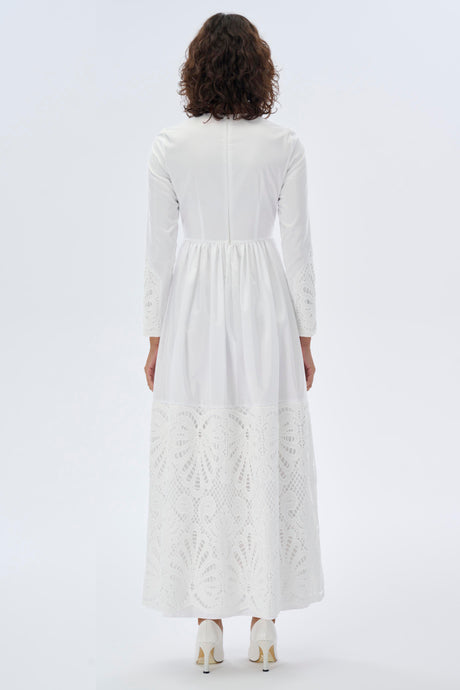 Elegant Flowy Maxi Dress for Women - White & Black - Perfect for Summer, Beach, Weddings & Special Occasions