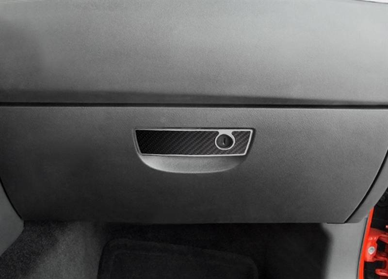 Premium Carbon Fiber Glove Box Handle Trim for Dodge Challenger R/T & SRT8 (2008-2014) - Lightweight & Durable Interior Upgrade - Perfect for Car Enthusiasts & Custom Builds