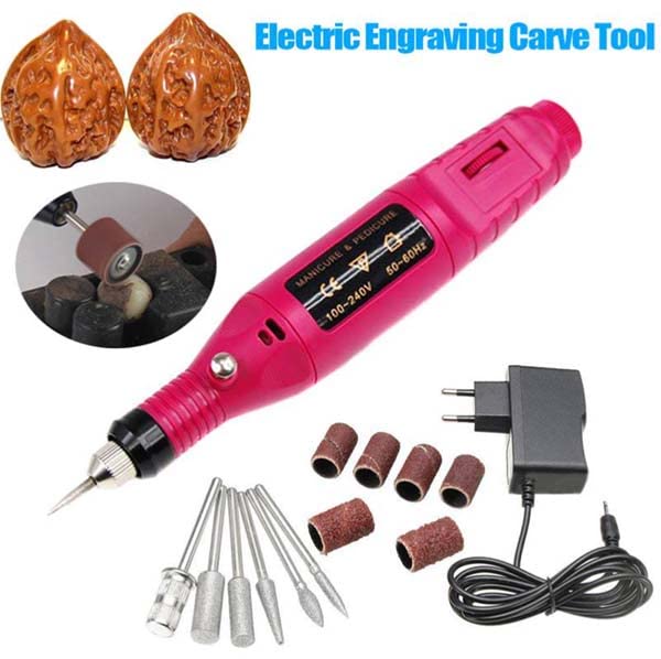 Professional Electric Nail Kit - Manicure & Pedicure Machine with Nail Art Pen for Salon & Home Use | Perfect for Nail Tips, Acrylics & Gel Polish Application