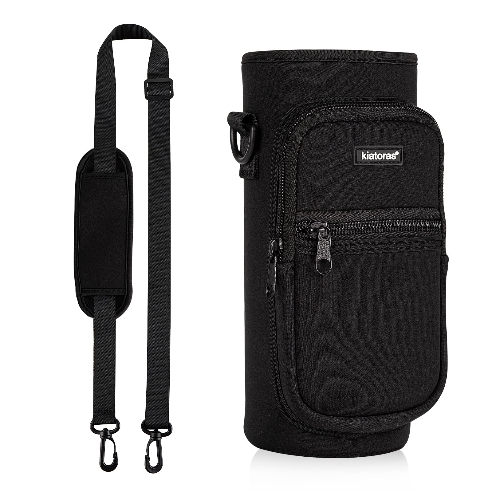 Insulated Water Bottle Carrier with Adjustable Shoulder Strap - Crossbody Sling Bag for 18oz, 24oz, 32oz & 40oz Sports Bottles - Perfect for Hiking, Walking, Gym & Outdoor Activities