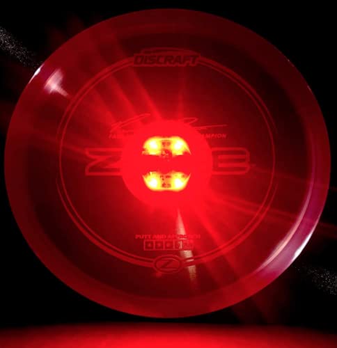 **Magnetic LED Disc Golf Basket Lights with Remote Control - Glow in the Dark Disc Golf Set for Night Play - Flat Circular Quad-Lite LED Lights for Disc Golf Baskets & Discs - Perfect for Backyard, Park, and Night Tournaments**