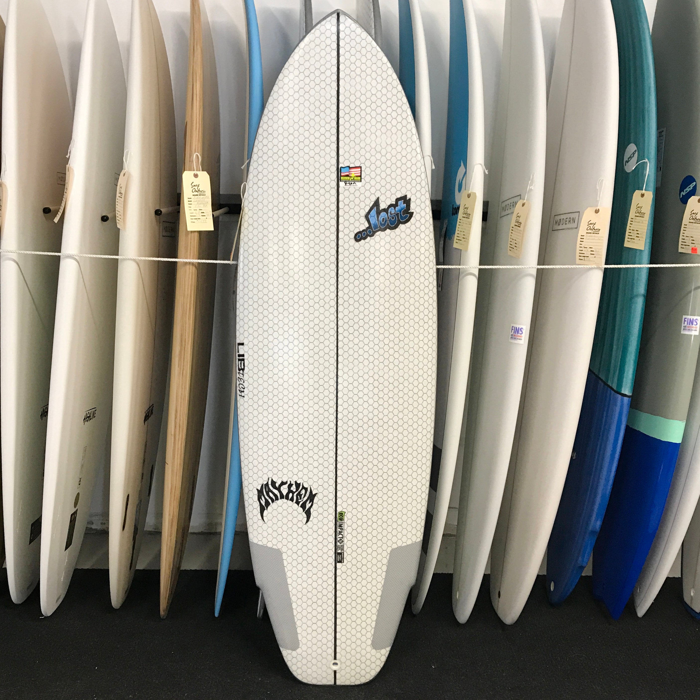 Libtech Lost Puddle Jumper 5'11 Surfboard - FCSII Compatible - High Performance Shortboard for All Wave Conditions - Perfect for Beach Breaks, Point Breaks and Everyday Surfing