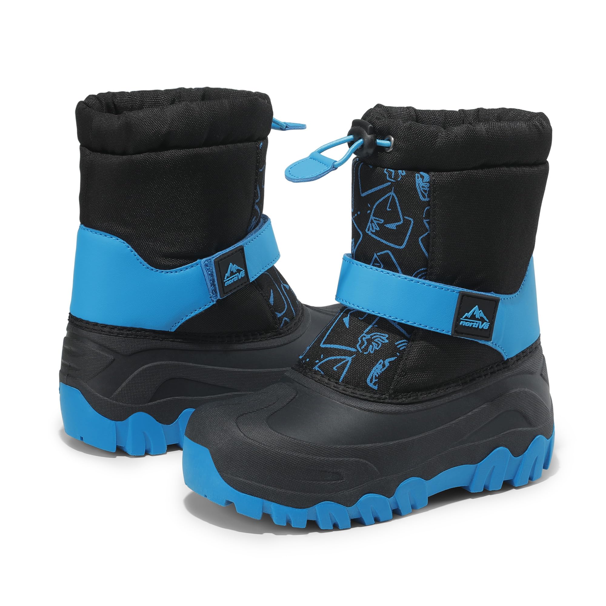 NORTIV 8 Kids Snow Boots for Boys & Girls - Waterproof Winter Boots with Anti-Slip Sole for Cold Weather, Hiking & Outdoor Activities (Toddler/Little Kids/Big Kids) - Perfect for Snow Play, School & Winter Adventures