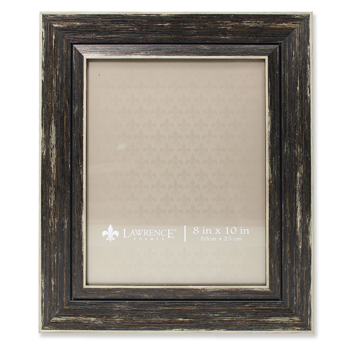 Weathered Black Decorative Picture Frame 8x10 Inch - Lawrence Frames for Wall Art, Home Decor & Vintage Photo Displays