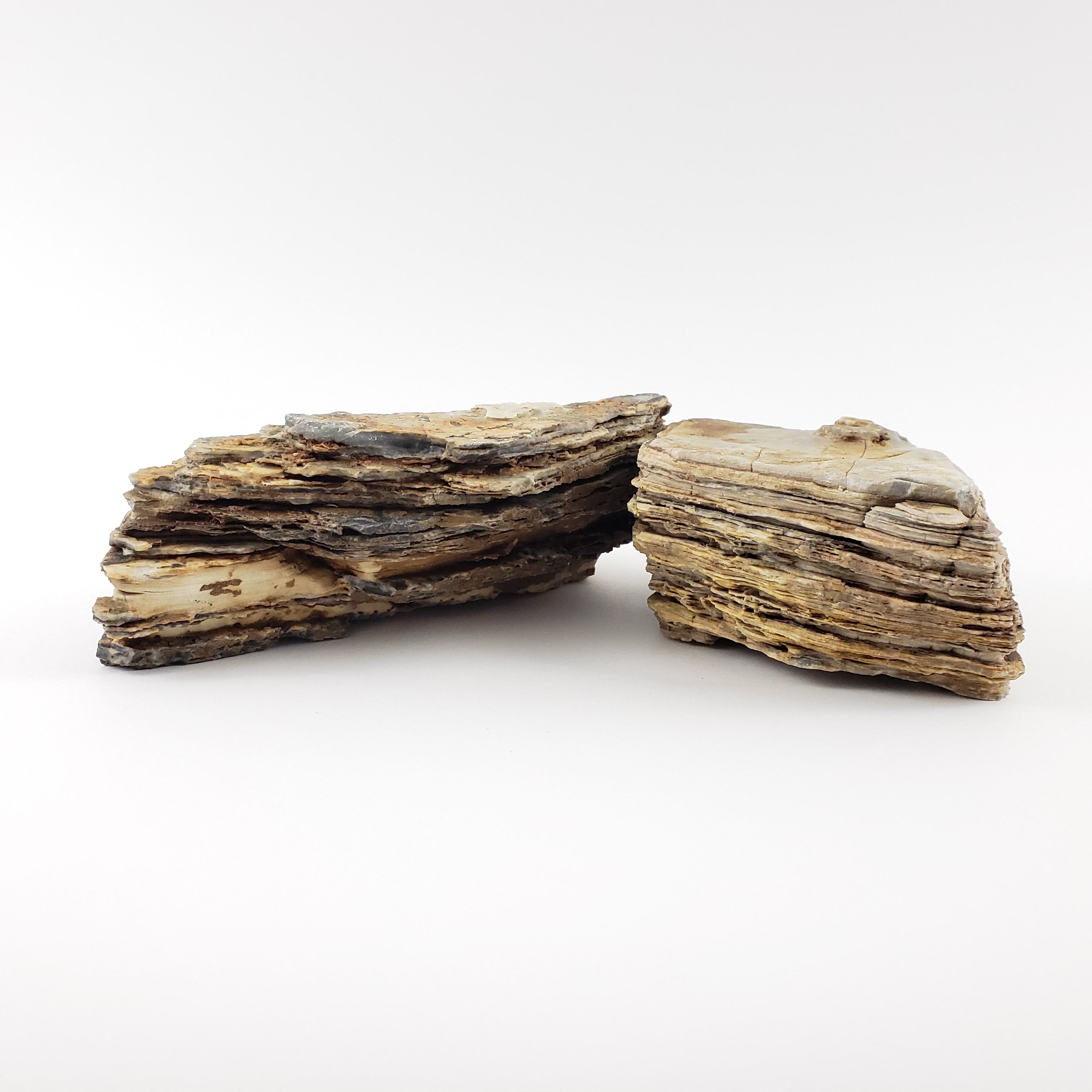 Lifegard Aquatics Pagoda Crema Textured Stone - Small Size (44 Lbs Box) for Aquarium Decor, Fish Tank Landscaping & Zen Garden Design