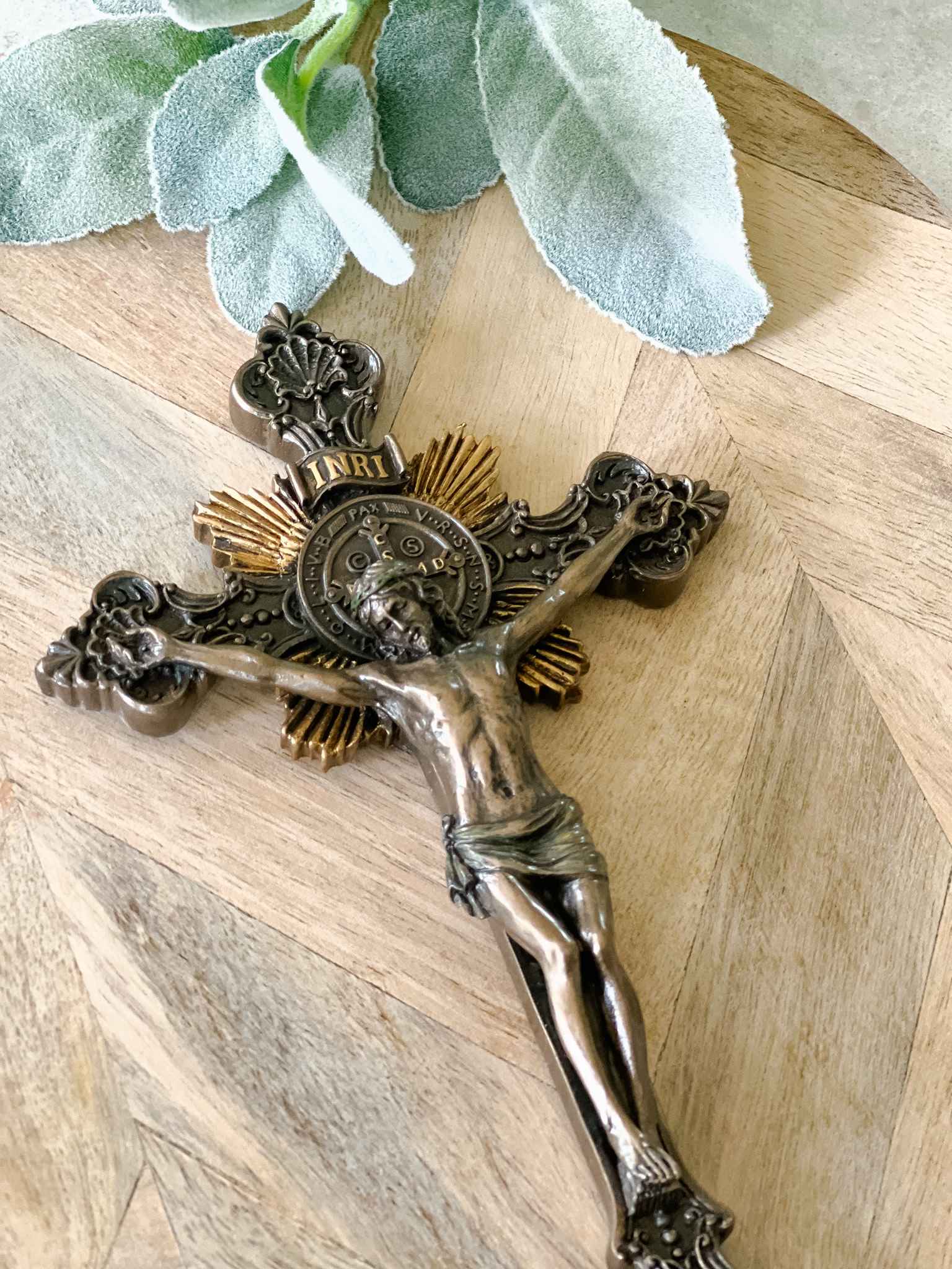 Small St. Benedict Crucifix Pendant - Religious Jewelry for Protection & Blessings - Perfect for Daily Wear, Gifts & Catholic Devotions