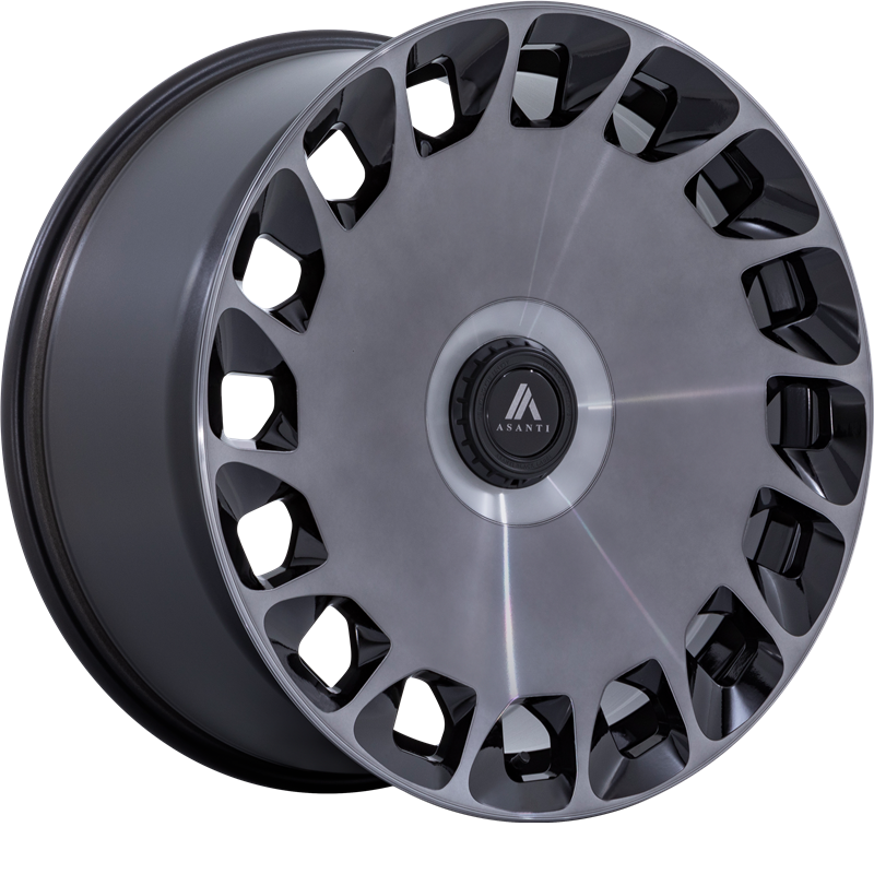 Asanti 20x9 ABL 45 Aristocrat Gloss Black Wheels with Machined Face & Double Dark Tint +27mm Offset - Premium Alloy Rims for Trucks, SUVs, and Luxury Cars
