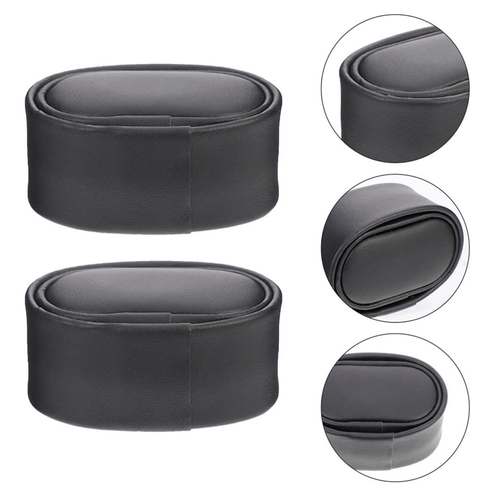 iBasenice 4-Piece PU Leather Watch Pillows - Small Bracelet & Automatic Watch Winder Pillows for Jewelry Display, Watch Box Storage (Black) | Perfect for Watch Collectors, Jewelry Organizers & Luxury Watch Storage Cases