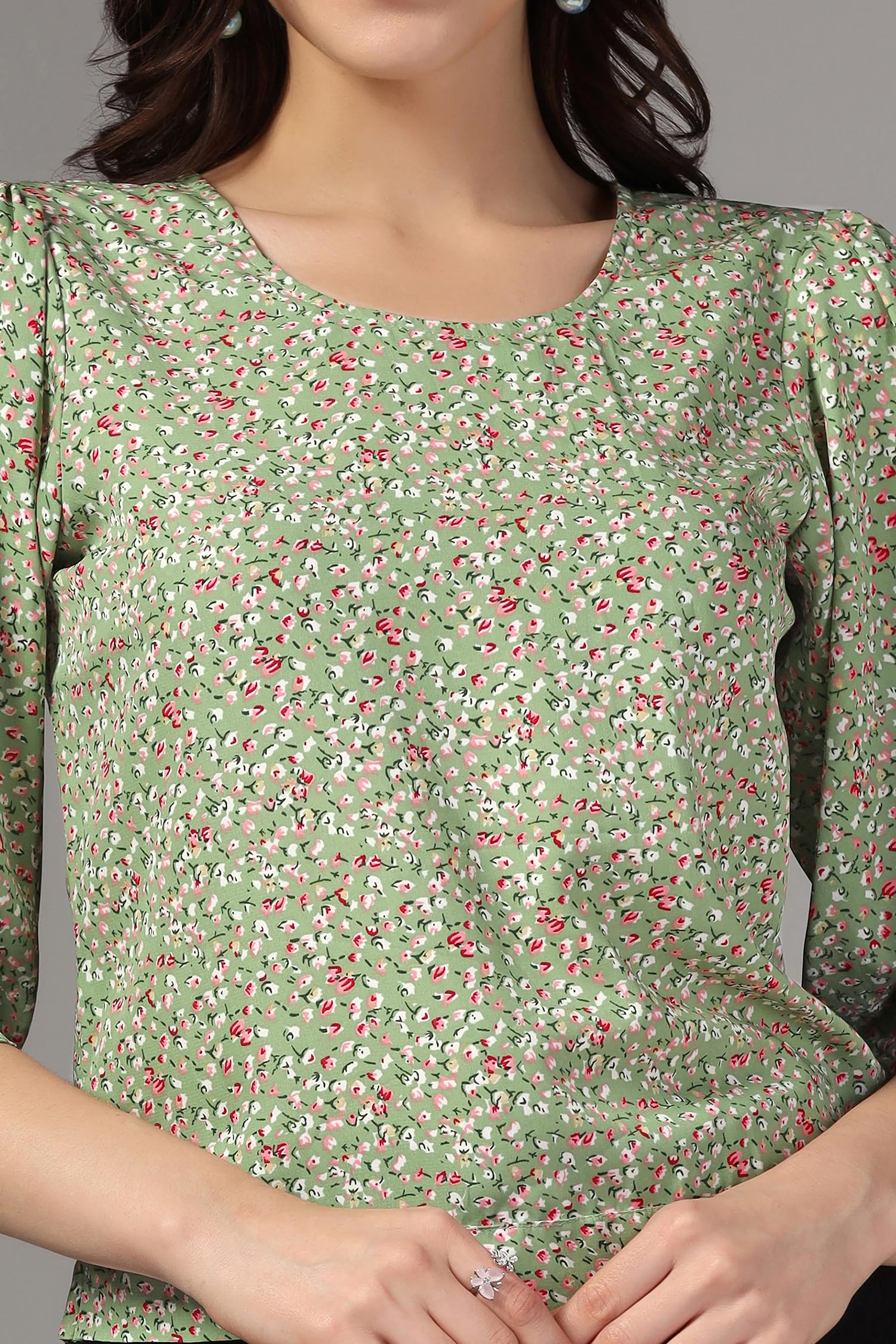 Fashion Dream Women's Polyester Printed Blouse | Trendy Casual Tops for Women | Western Style Shirt | Perfect for Office, Date Night & Weekend Outfits