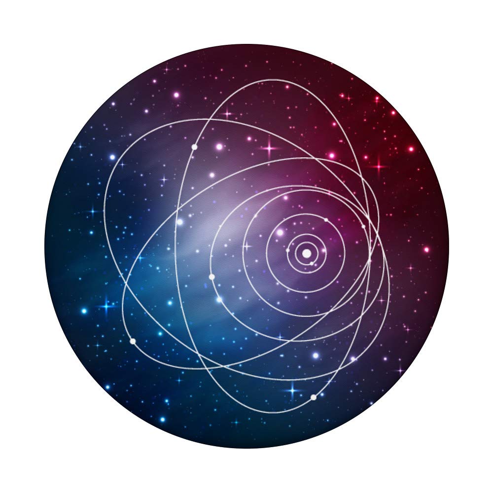Minimalist Galaxy Solar System PopSockets - Phone Grip & Stand for iPhone, Samsung, Tablets - Perfect for Space Lovers, Office & Travel Accessories
