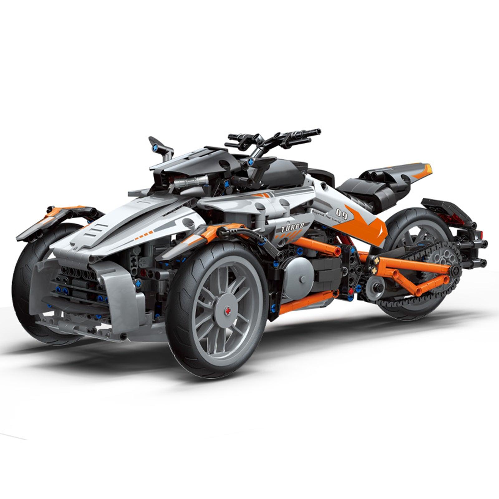 1228pcs Motorcycle Building Blocks Set for Adults & Kids - Creative DIY Toy for STEM Learning, Birthday Gifts & Home Decoration