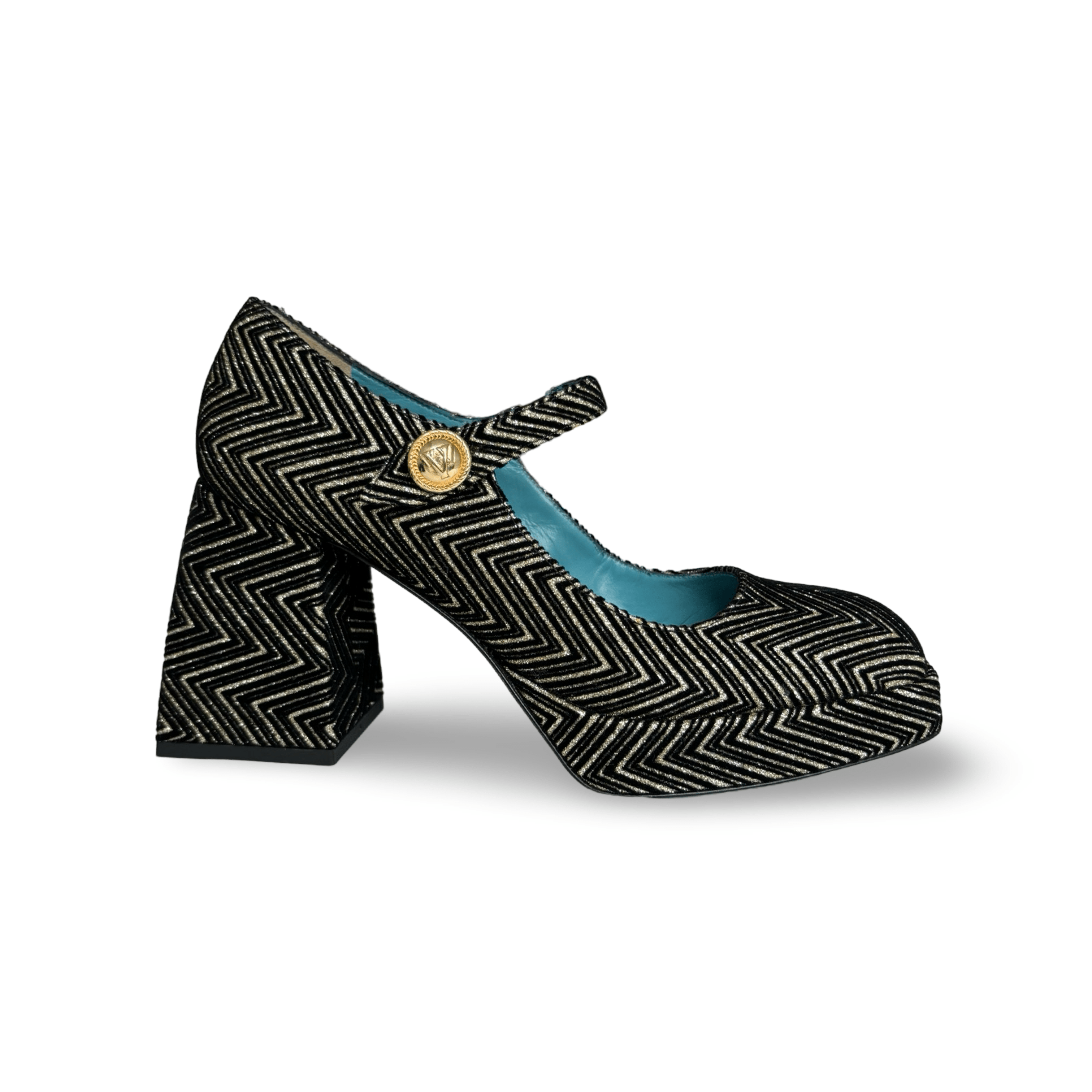 Pluma Gold Mary Jane Pumps - Elegant Women's Low Heel Dress Shoes for Work, Party & Wedding | Comfortable & Stylish Formal Footwear
