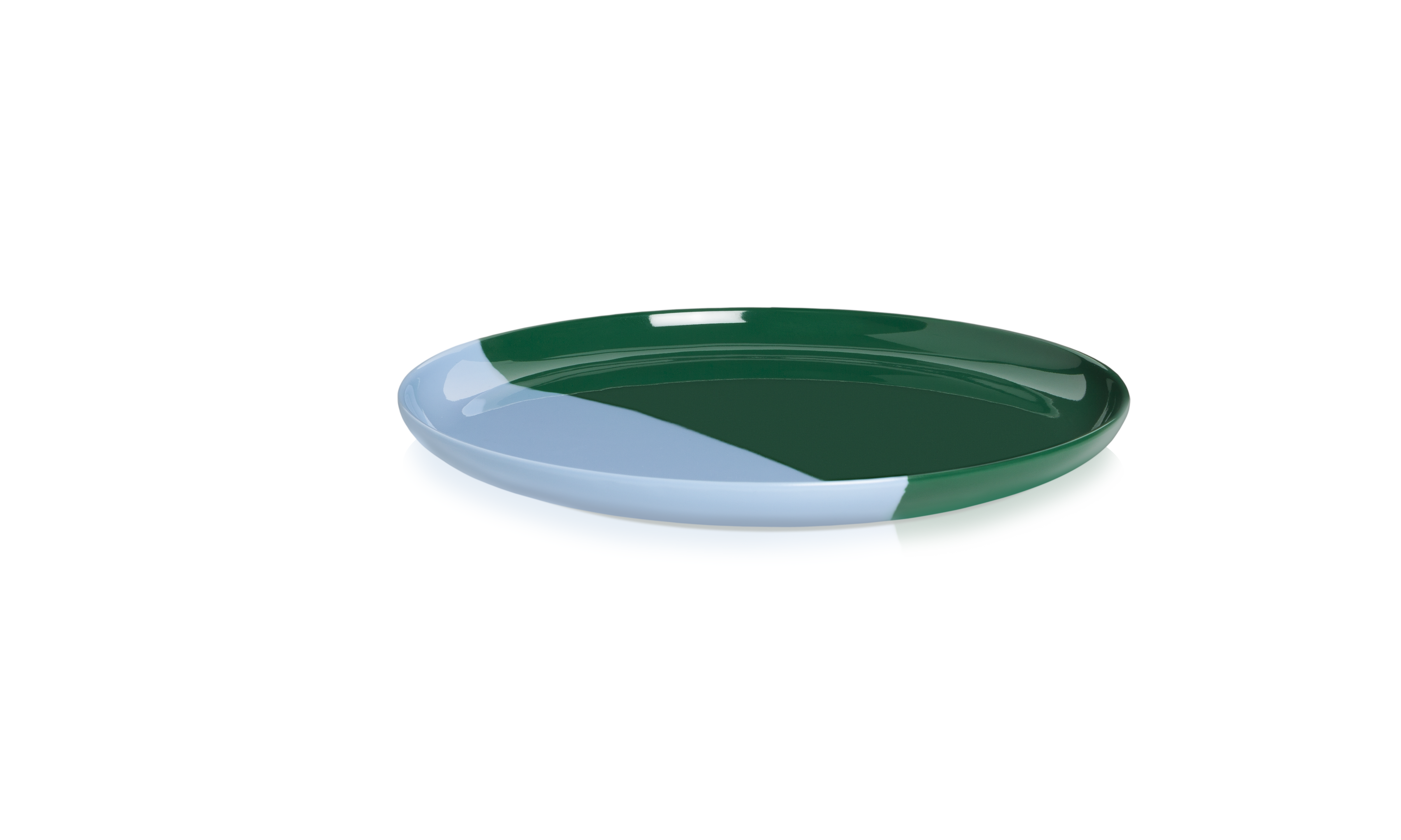 Melamine Salad and Dessert Plates - Set of 4, Sky Blue & Mint Green - Durable, Lightweight & Shatterproof for Outdoor Dining, Picnics, BBQs, and Party Serving